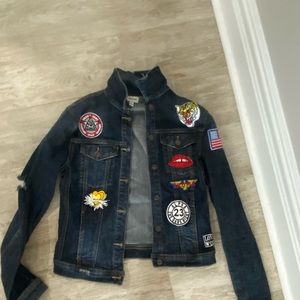 Jean Jacket with Cute Patches